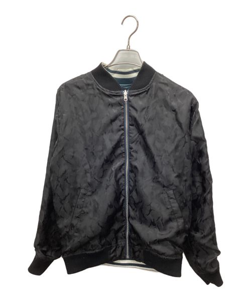 絡繰魂（カラクリタマシイ）絡繰魂 (カラクリダマシイ) リバーシブルスカジャン グリーン サイズ:Mの古着・服飾アイテム