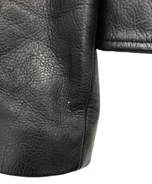 UNITED ARROWS（ユナイテッドアローズ）UNITED ARROWS (ユナイテッドアローズ) カウレザーダブルライダース ブラック サイズ:1の古着・服飾アイテム