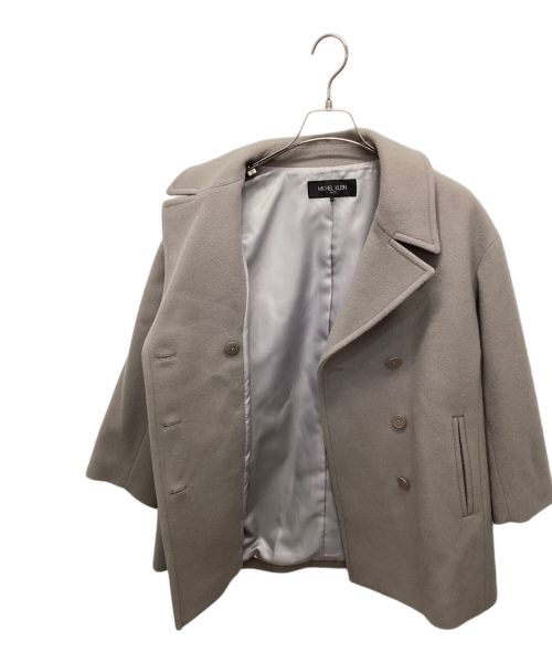 MICHEL KLEIN（ミッシェルクラン）MICHEL KLEIN (ミッシェルクラン) Super100ウールビーバーPコート グレー サイズ:36の古着・服飾アイテム