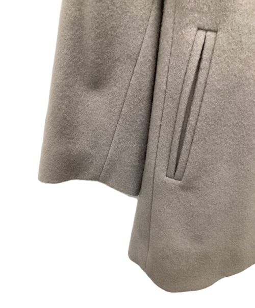 MICHEL KLEIN（ミッシェルクラン）MICHEL KLEIN (ミッシェルクラン) Super100ウールビーバーPコート グレー サイズ:36の古着・服飾アイテム