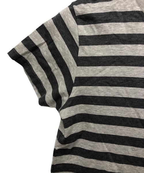 Saint Laurent Paris（サンローランパリ）Saint Laurent Paris (サンローランパリ) ボーダーTシャツ グレー サイズ:Sの古着・服飾アイテム