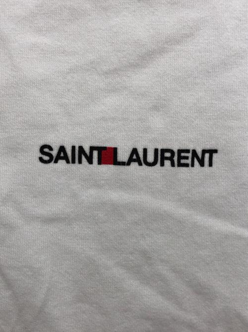 Saint Laurent Paris（サンローランパリ）Saint Laurent Paris (サンローランパリ) クラシックロゴプリントTee ホワイト サイズ:Mの古着・服飾アイテム