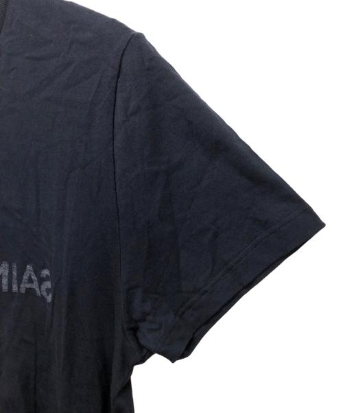 SAINTLAURENT JEANS（サンローラン ジーンズ）SAINTLAURENT JEANS (サンローラン ジーンズ) リバースロゴTee ネイビー サイズ:Lの古着・服飾アイテム