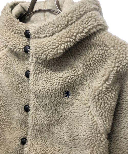 Gymphlex（ジムフレックス）Gymphlex (ジムフレックス) ボアフーデッドジャケット ベージュ サイズ:14の古着・服飾アイテム