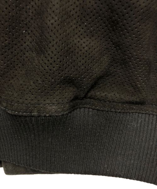 HUGO BOSS（ヒューゴ ボス）HUGO BOSS (ヒューゴ ボス) ゴートスウェードジャケット ブラック サイズ:XSの古着・服飾アイテム