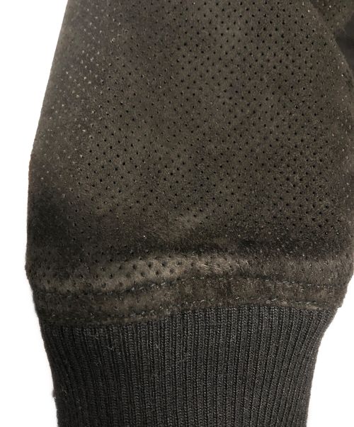 HUGO BOSS（ヒューゴ ボス）HUGO BOSS (ヒューゴ ボス) ゴートスウェードジャケット ブラック サイズ:XSの古着・服飾アイテム