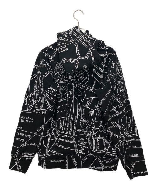 SUPREME（シュプリーム）SUPREME (シュプリーム) Gonz EmbroideredMap Hooded ブラック サイズ:Smallの古着・服飾アイテム