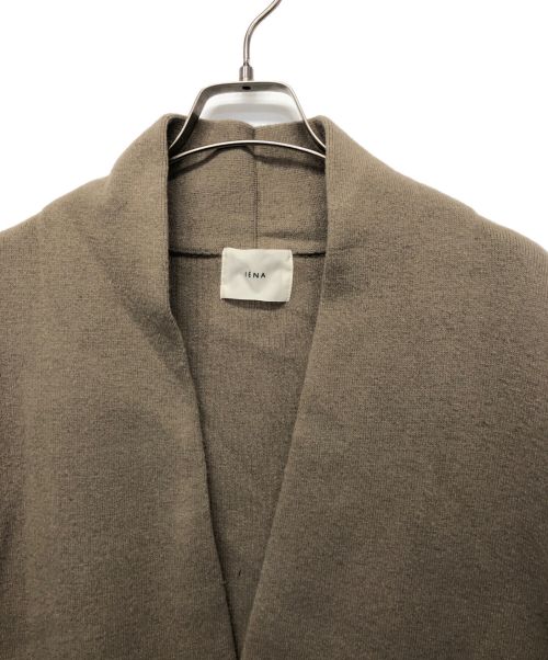 IENA（イエナ）IENA (イエナ) ウールカシミヤニットガウンコート ベージュ サイズ:記載なしの古着・服飾アイテム