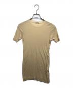 AURALEEオーラリー）の古着「GIZA SUPER HIGH GAUGE SHEER RIB TEE」｜ベージュ