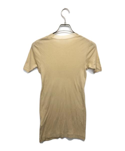 AURALEE（オーラリー）AURALEE (オーラリー) GIZA SUPER HIGH GAUGE SHEER RIB TEE ベージュ サイズ:1の古着・服飾アイテム