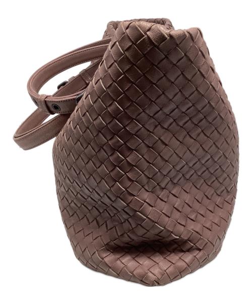 BOTTEGA VENETA（ボッテガベネタ）BOTTEGA VENETA (ボッテガベネタ) イントレチャートトートバッグ ピンクの古着・服飾アイテム