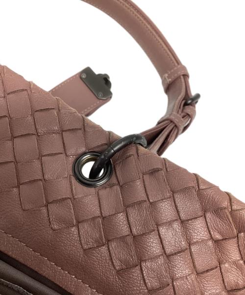 BOTTEGA VENETA（ボッテガベネタ）BOTTEGA VENETA (ボッテガベネタ) イントレチャートトートバッグ ピンクの古着・服飾アイテム