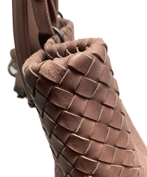 BOTTEGA VENETA（ボッテガベネタ）BOTTEGA VENETA (ボッテガベネタ) イントレチャートトートバッグ ピンクの古着・服飾アイテム