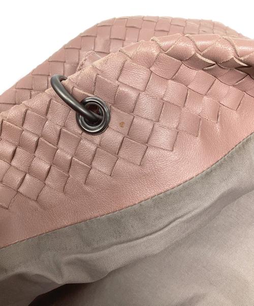 BOTTEGA VENETA（ボッテガベネタ）BOTTEGA VENETA (ボッテガベネタ) イントレチャートトートバッグ ピンクの古着・服飾アイテム