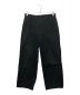 MARKAWARE（マーカウェア）の古着「ORGANIC COTTON GABARDINE DOUBLE PLEATED EASY PANTS」｜ブラック