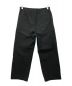 MARKAWARE (マーカウェア) ORGANIC COTTON GABARDINE DOUBLE PLEATED EASY PANTS ブラック サイズ:1：6000円