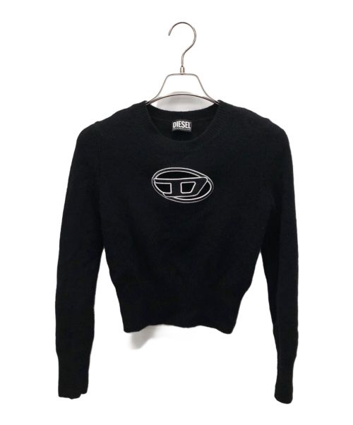 DIESEL（ディーゼル）DIESEL (ディーゼル) カットアウトDロゴニット ブラック サイズ:Mの古着・服飾アイテム