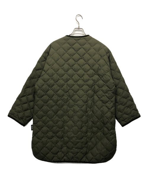 Gymphlex（ジムフレックス）Gymphlex (ジムフレックス) キルトダウンノーカラーコート カーキ サイズ:１４号の古着・服飾アイテム