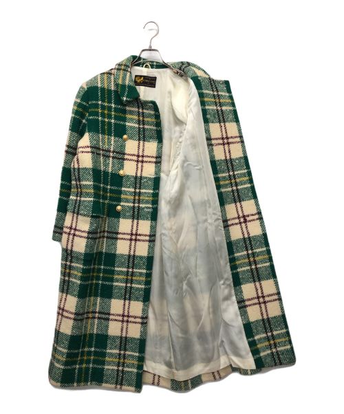 YORKLAND（ヨークランド）YORKLAND (ヨークランド) 金釦ステンカラーコート グリーン サイズ:9ARの古着・服飾アイテム