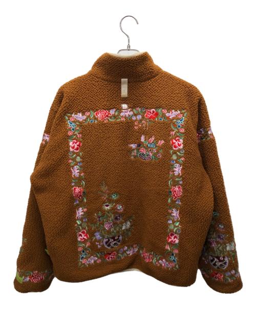 Advisory Board Crystals（アドバイザリー ボード クリスタルズ）Advisory Board Crystals (アドバイザリー ボード クリスタルズ) ボアジャケット ブラウン サイズ:XLの古着・服飾アイテム