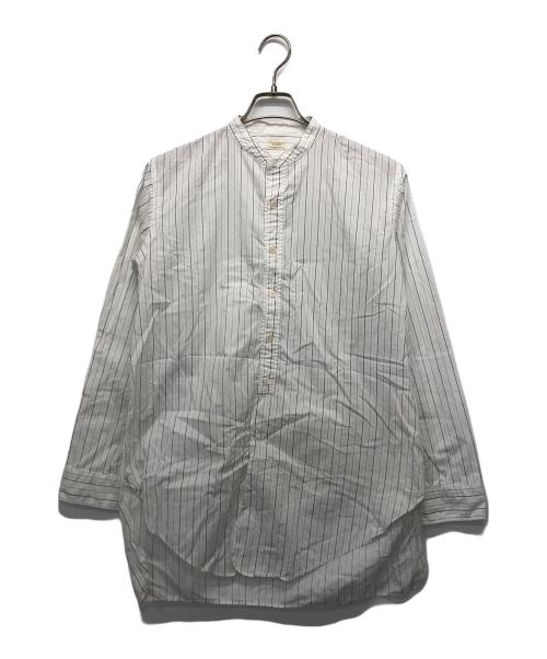 PHIGVEL MAKERS（フィグベルマーカーズ）PHIGVEL MAKERS (フィグベルマーカーズ) LONG BAND COLLAR SHIRT ホワイト サイズ:1の古着・服飾アイテム