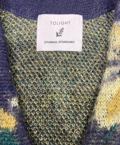 JOURNAL STANDARD（ジャーナルスタンダード）JOURNAL STANDARD (ジャーナルスタンダード) TOLIGHT (トライト) フラワー柄ジャガードカーディガン ネイビー サイズ:FREEの古着・服飾アイテム