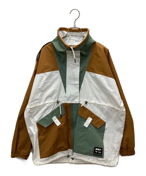 OOFWEAR（オーフウエア）OOFWEAR (オーフウエア) ライトナイロンマウンテンパーカー グリーン×ブラウン サイズ:42の古着・服飾アイテム