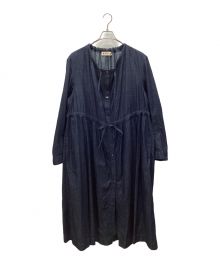 MARNI（マルニ）の古着「ドローストリングデニムワンピース」｜インディゴ