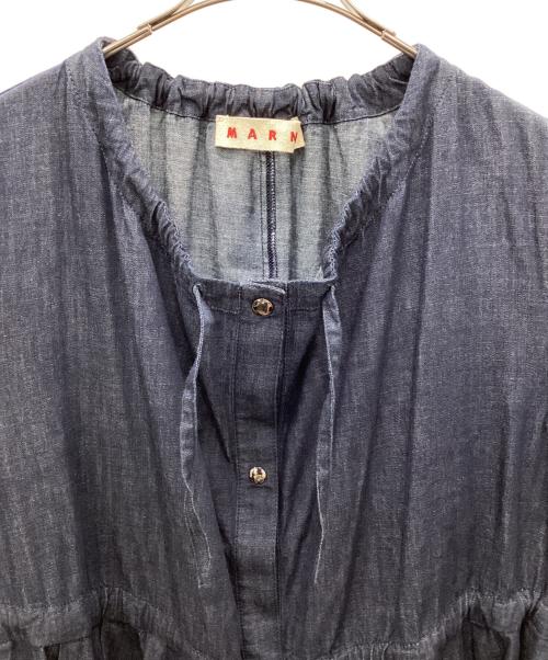 MARNI（マルニ）MARNI (マルニ) ドローストリングデニムワンピース インディゴ サイズ:42の古着・服飾アイテム