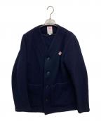 DANTONダントン）の古着「ウールモッサノーカラージャケット」｜ネイビー