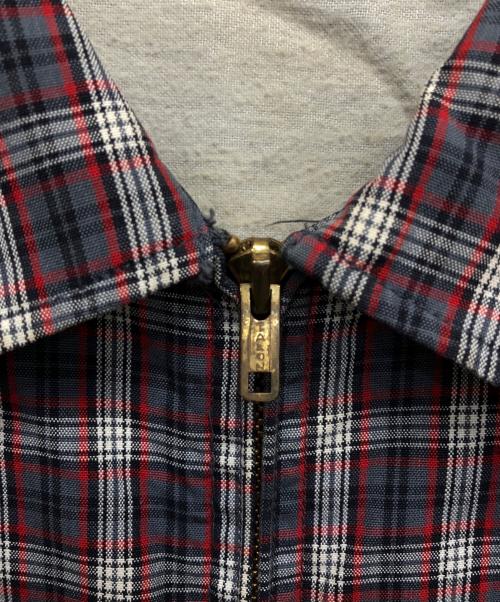 Sears（シアーズ）Sears (シアーズ) 60’sチェックスイングトップ グレー サイズ:Lの古着・服飾アイテム