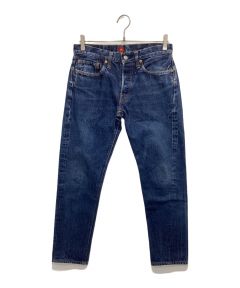 中古・古着通販】mnml (ミニマル) ダメージデニムパンツ ブラック