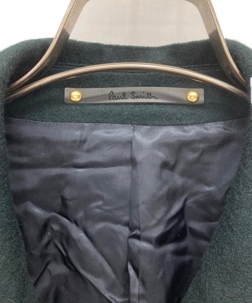 PAUL SMITH（ポールスミス）Paul Smith (ポールスミス) カシミヤブレンド ショートコート グリーン サイズ:Lの古着・服飾アイテム