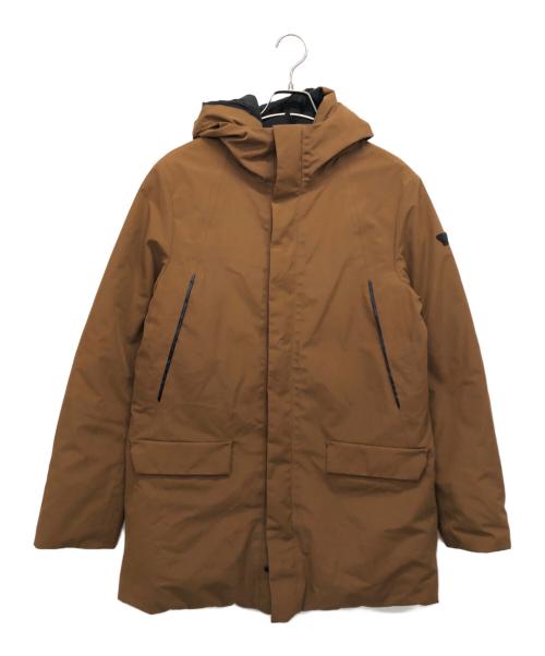 ARMANI JEANS（アルマーニジーンズ）ARMANI JEANS (アルマーニジーンズ) ダウンコート ブラウン サイズ:46の古着・服飾アイテム