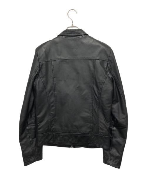 NUDIE JEANS（ヌーディー・ジーンズ）NUDIE JEANS (ヌーディー・ジーンズ) カウレザージャケット ブラック サイズ:Sの古着・服飾アイテム