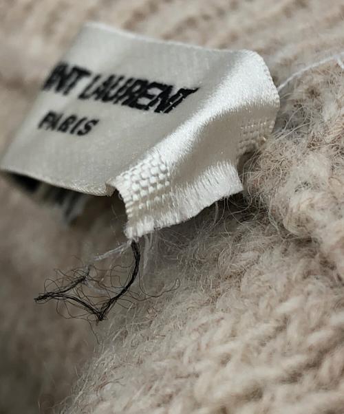Saint Laurent Paris（サンローランパリ）Saint Laurent Paris (サンローランパリ) ラグランニット ベージュ サイズ:Mの古着・服飾アイテム
