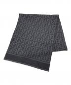 FENDIフェンディ）の古着「ズッカ柄マフラー」｜グレー