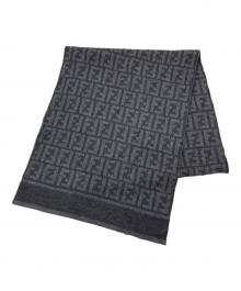 FENDI（フェンディ）の古着「ズッカ柄マフラー」｜グレー