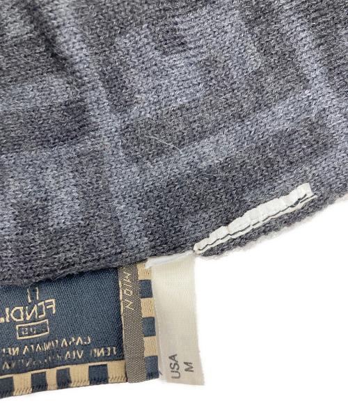 FENDI（フェンディ）FENDI (フェンディ) ズッカ柄マフラー グレーの古着・服飾アイテム
