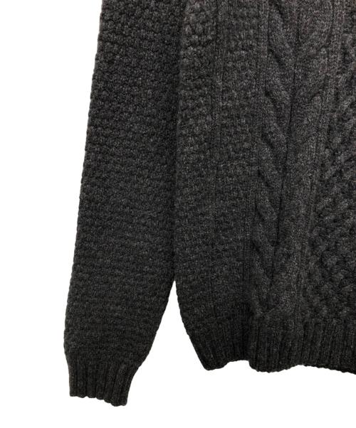 Drumohr（ドルモア）Drumohr (ドルモア) ラムウールケーブルタートルネックニット グレー サイズ:44の古着・服飾アイテム