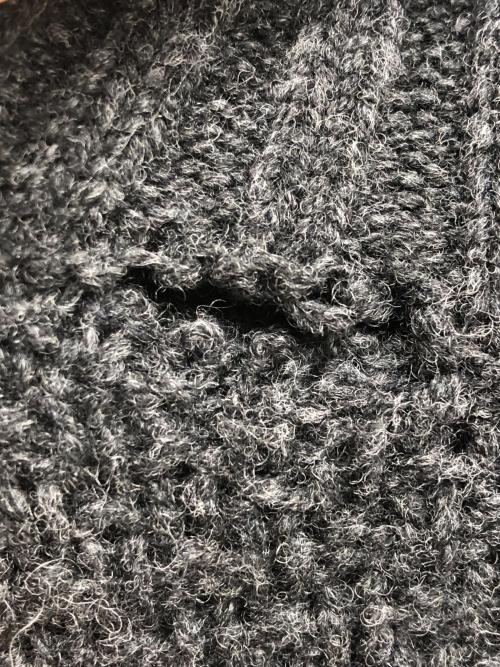 Drumohr（ドルモア）Drumohr (ドルモア) ラムウールケーブルタートルネックニット グレー サイズ:44の古着・服飾アイテム