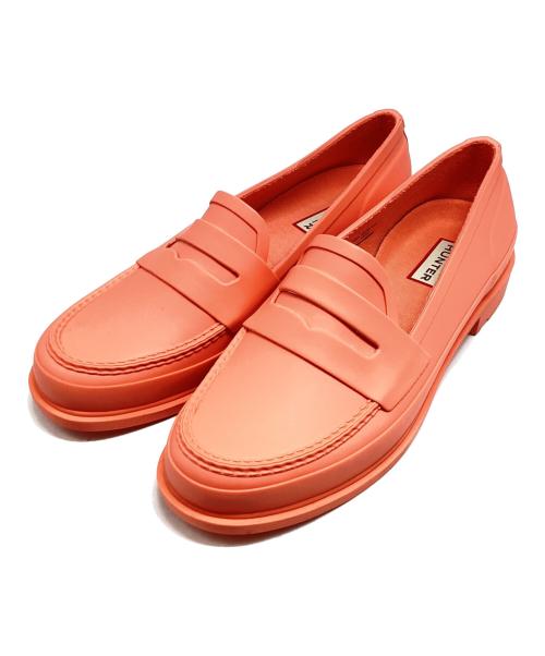 HUNTER（ハンター）HUNTER (ハンター) REFINED PENNY LOAFER MATTE オレンジ サイズ:UK5の古着・服飾アイテム