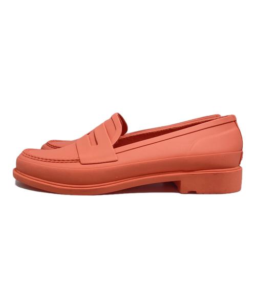 HUNTER（ハンター）HUNTER (ハンター) REFINED PENNY LOAFER MATTE オレンジ サイズ:UK5の古着・服飾アイテム