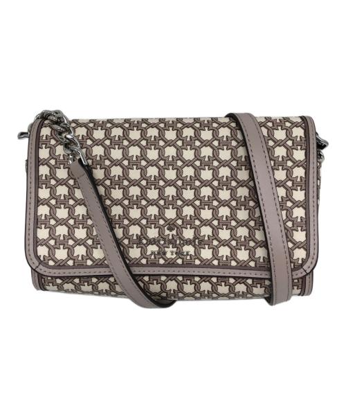 Kate Spade（ケイトスペード）Kate Spade (ケイトスペード) spade link small flap crossbody ベージュの古着・服飾アイテム
