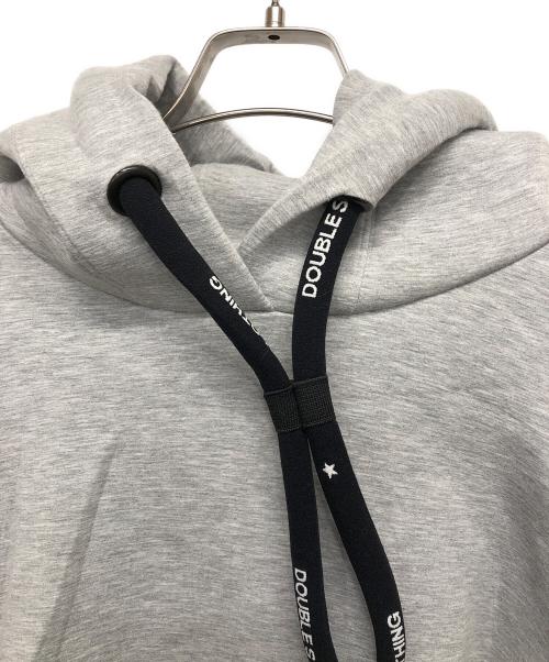DOUBLE STANDARD CLOTHING（ダブルスタンダードクロージング）DOUBLE STANDARD CLOTHING (ダブルスタンダードクロージング) ダンボールニット短丈パーカー グレー サイズ:Fの古着・服飾アイテム