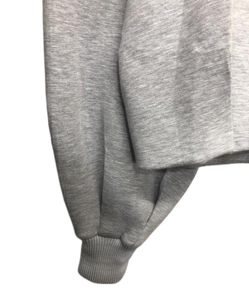 DOUBLE STANDARD CLOTHING（ダブルスタンダードクロージング）DOUBLE STANDARD CLOTHING (ダブルスタンダードクロージング) ダンボールニット短丈パーカー グレー サイズ:Fの古着・服飾アイテム
