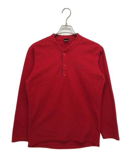 Patagonia（パタゴニア）Patagonia (パタゴニア) キャプリーン ヘンリーネックシャツ レッド サイズ:Sの古着・服飾アイテム