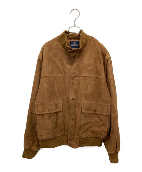 BROOKS BROTHERS（ブルックスブラザーズ）BROOKS BROTHERS (ブルックスブラザーズ) ラムスウェードブルゾン ブラウン サイズ:Lの古着・服飾アイテム