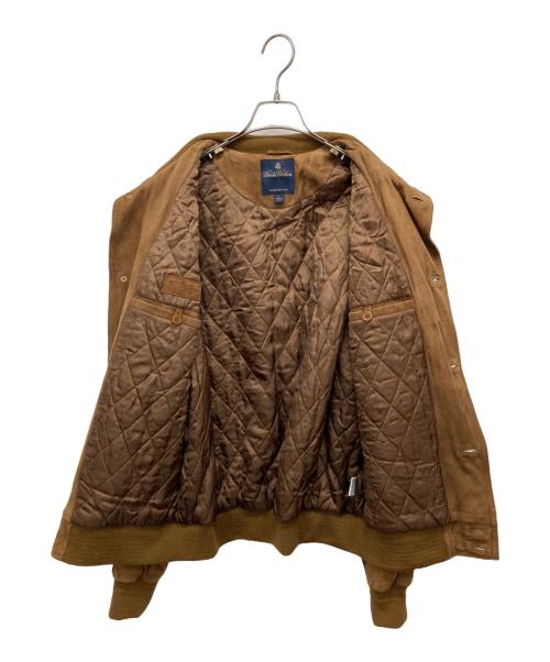 BROOKS BROTHERS（ブルックスブラザーズ）BROOKS BROTHERS (ブルックスブラザーズ) ラムスウェードブルゾン ブラウン サイズ:Lの古着・服飾アイテム
