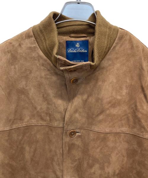 BROOKS BROTHERS（ブルックスブラザーズ）BROOKS BROTHERS (ブルックスブラザーズ) ラムスウェードブルゾン ブラウン サイズ:Lの古着・服飾アイテム